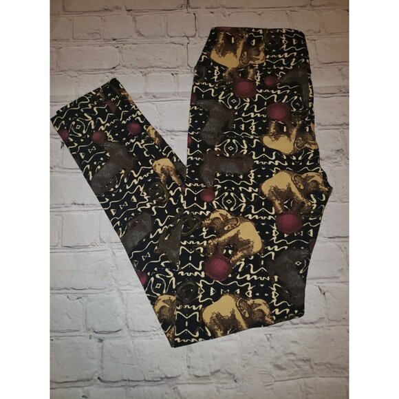 Nwot Lularoe Elephant Leggings Women's Size OS - Picture 1 of 1